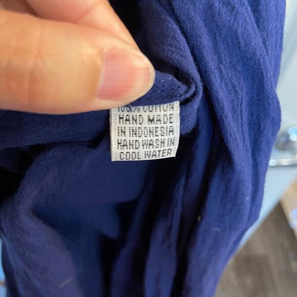 Chasing Unicorns Women's Size Small Blue Running Down A Dream Maxi Dress - Picture 5 of 12